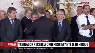 Marcelo Rebelo de Sousa recebe Luis Filipe Vieira no Palácio de Belém