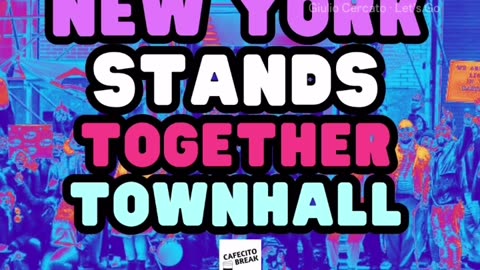 New York Stands Together Townhall March 25th 9pm est via @cafecitobreak Twitter #spaces