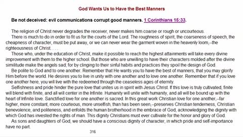 #45 God Wants Us To Have The Best Manners