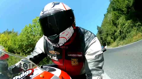 Honda cbr 1000rr | Motorcycle Ride Macedonia [POV] Top Speed MotoVlog (EKEN H9R, video test)