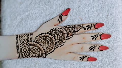 Latest Arabic Mehndi Design | Simple Back Hand Mehndi Designs | Sana Mehndi Designs