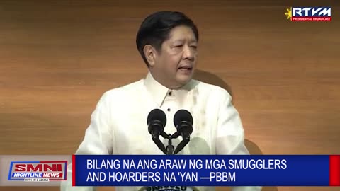 Bilang na ang araw ng smugglers and hoarders na 'yan —PBBM