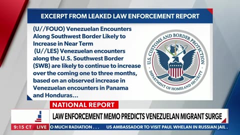 Newsmax - Leaked memo: Venezuelan migrant surge expected at border