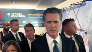 Gavin Newsom Being Asked About Trans Issues, Says Climate Change Is A Bigger Issue