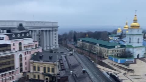 Air raid sirens are "going off" in Kyiv