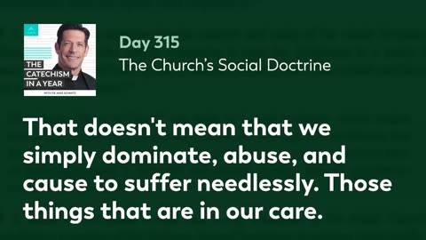 Day 315: The Church’s Social Doctrine — The Catechism in a Year (with Fr. Mike Schmitz)