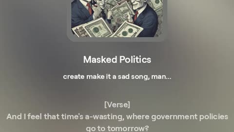 Masked Politics AI music
