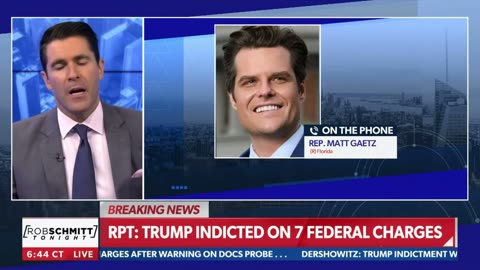 Matt Gaetz response to the Trump indictment.