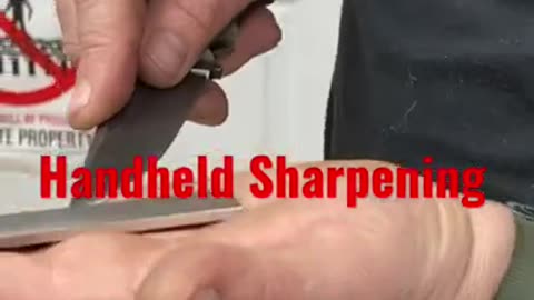 Knife Sharpening Hack! 😲Fast Handheld pocket hone. Cubic Boron Nitride. #shorts #youtubeshorts