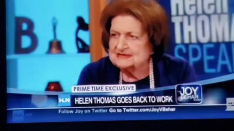 Helen Thomas shares her views on Palestine