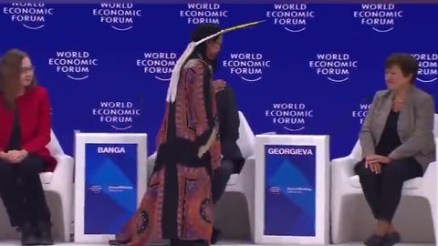 witch doctor performing incantations @ WEF