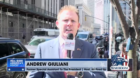 Andrew Giuliani Live From Trump NYC Trial
