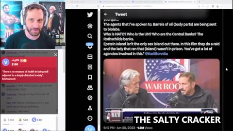 SALTY CLIP 106 JIM CAVIEZEL - HUMAN TRAFFICKING AND ADRENOCHROME