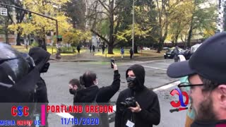 Key Moments From Back The Blue Rally At The Portland Justice Center 11/19/2020