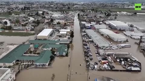 Floodwaters Rising After Levee Break In California