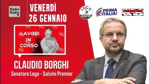 🔴 Sen. Claudio Borghi a "Lavori In Corso" su RadioRadio: revisione bozza piano pandemico (26-1-2024)