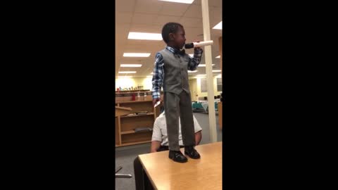 4-year-old's motivational speech about importance of reading