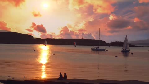Cinemagraph of Scottish Sunset