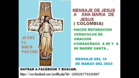 mensaje de jesus a ana maria de jesus - consagraos a mi y a mi madre ,,