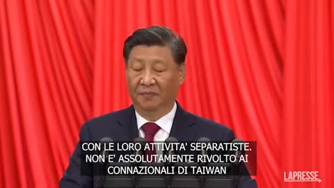 Xi Jinping sull'isola di Taiwan «Riunificazione sarà raggiunta e uso della forza non escluso» Xi sottolineava il volere l'indipendenza dei separatisti taiwanesi e l'ingerenza di esterni come gli americani,il Vaticano etc sull'isola