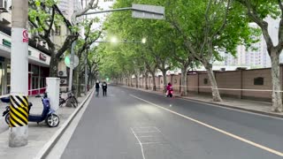 Streets remain empty in Shanghai as COVID cases fall