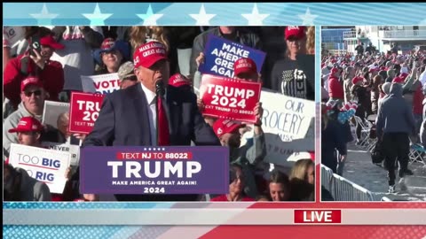 TRUMP Rally in Jersey 5-11-24 with Musical backs by ~ OSPREY