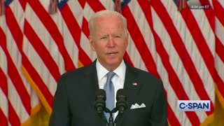 Biden Says Current Chaos That He Caused in Afghanistan "Reinforces" That He Made Right Choice
