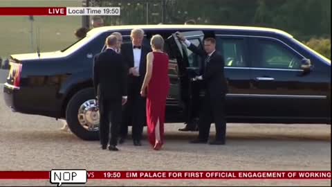 Donald Trump Arrives At Beinheim Palace'