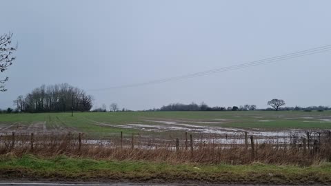 View Of A Field In North Wales.