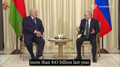 Vladimir Putin and Belarusian President Alexander Lukashenko meet in Novo-Ogaryovo