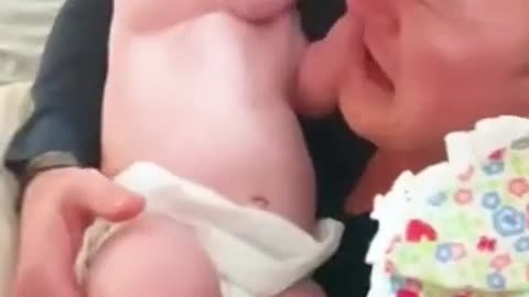 Funny Baby Videos playing # Short 05