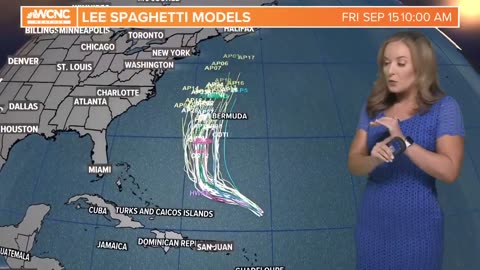 Fluctuations in intensity expected as Hurricane Lee slows down in the Atlantic