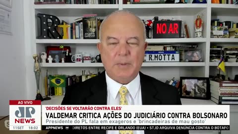 Valdemar critica ações do Judiciário contra Bolsonaro