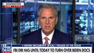 McCarthy Doubles Down on Criminal Charges for FBI Director Wray Over Biden Family Coverup
