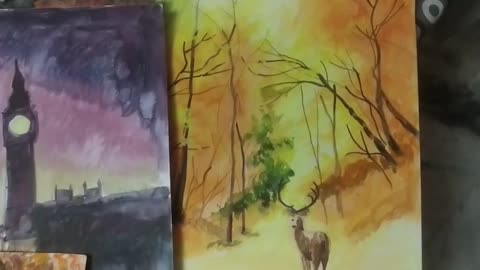 water colour art painting