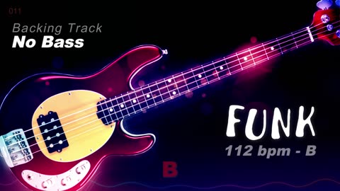 ✭ Funk Backing Track ✭ - No Bass - Backing track for bass. 112 bpm. #backingtrack