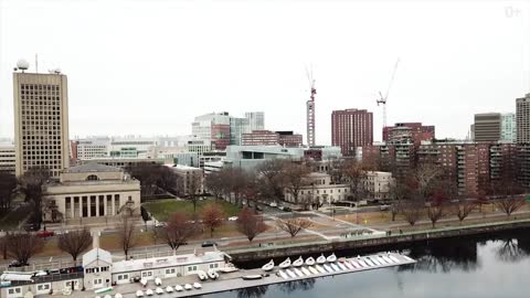 MIT (Massachusetts Institute of Technology) с высоты птичьего полета. Аэросъемка на дрон Mavic Pro