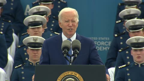 Biden addresses escalating global challenges during commencement speech at Air Force Academy