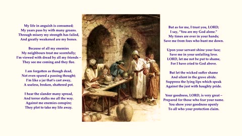 Psalm 31 v1-15 & 19-24 of 24 "In you I’ve taken refuge, LORD" To the tune Woodworth. Sing Psalms