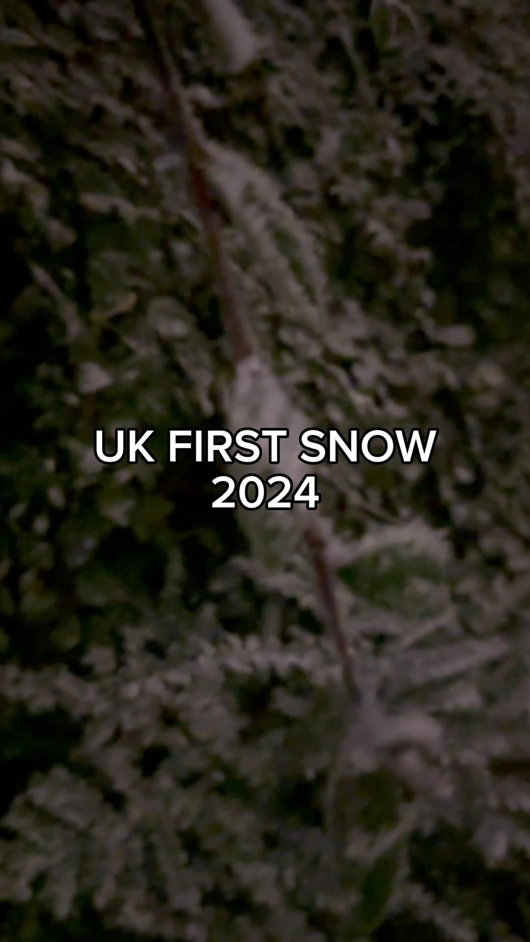 First Snow of 2024 UK