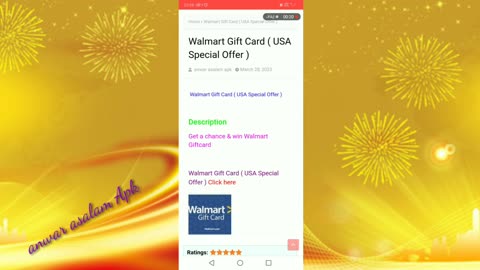 Walmart Gift Card ( USA Special Offer )
