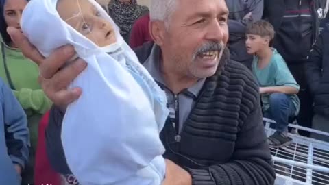 Israel forces airstrike in Gaza eliminated this innocent baby doll.
