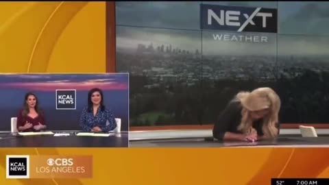 ABC Reporter Collapses On Live TV - March, 2023