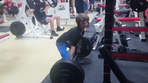 Strongest Kid In the World ! Deadlift 65 kg in gym
