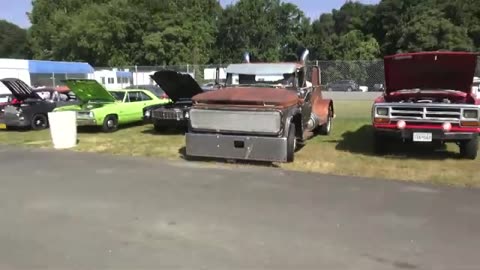 Classic Hot Rod and Rat Rod Drive Bys at Patina Party Carshow at MIR Dreamgoatinc Muscle Car Videos