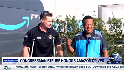 Joining ABC 7 to Recognize Mr. Darrell Woodie with Amazon