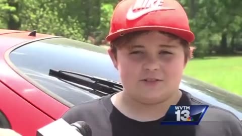11-year-old makes a burglar cry with his 9mm handgun.
