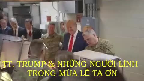 TT RUMP VÀ NHỮNG NGƯỜI LÍNH TRONG MÙA LỄ TẠ ƠN