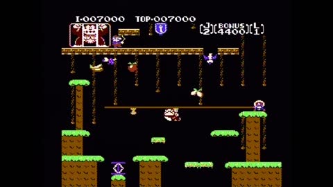 Donkey Kong Classics - Donkey Kong Jr. Playthrough (Actual NES Capture)