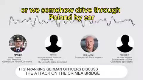 secret service conversation of german officers of higher rank to attack Crimea bridge